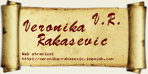 Veronika Rakašević vizit kartica